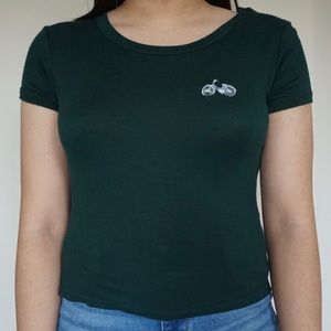 Wet Seal Green Short Sleeve Tee